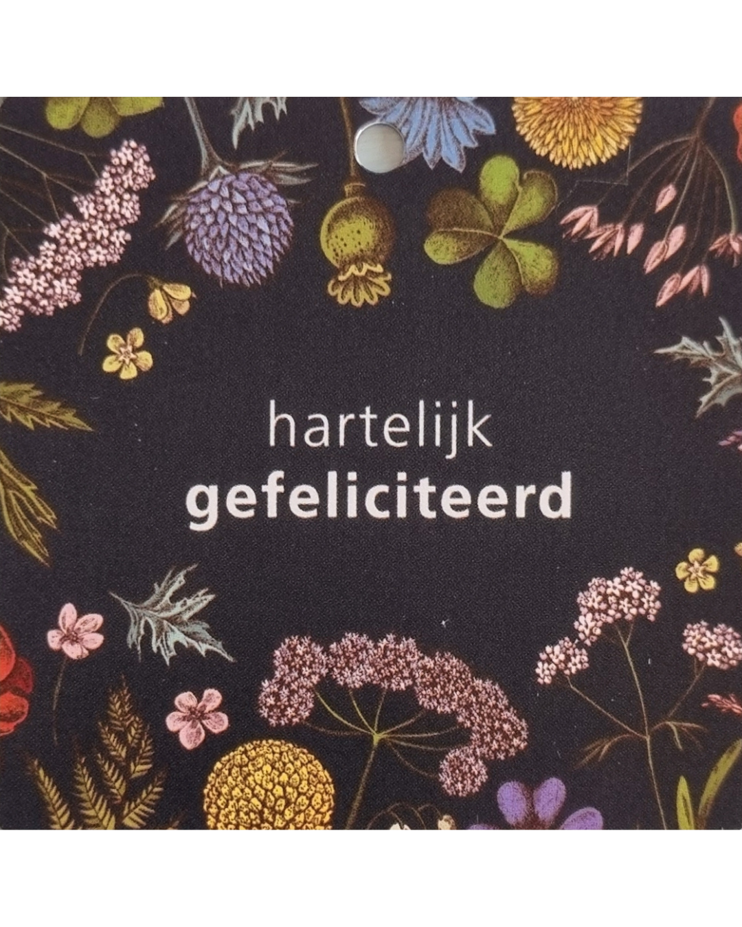 HARTELIJK GEFELICITEERD Kaartje gefeliciteerd